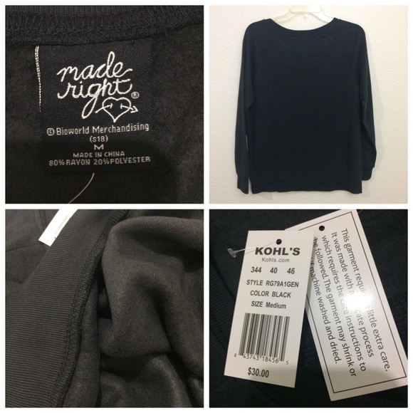 Made Right “I Believe in Santa/Pizza” Sweatshirt Christmas - Picture 7 of 8